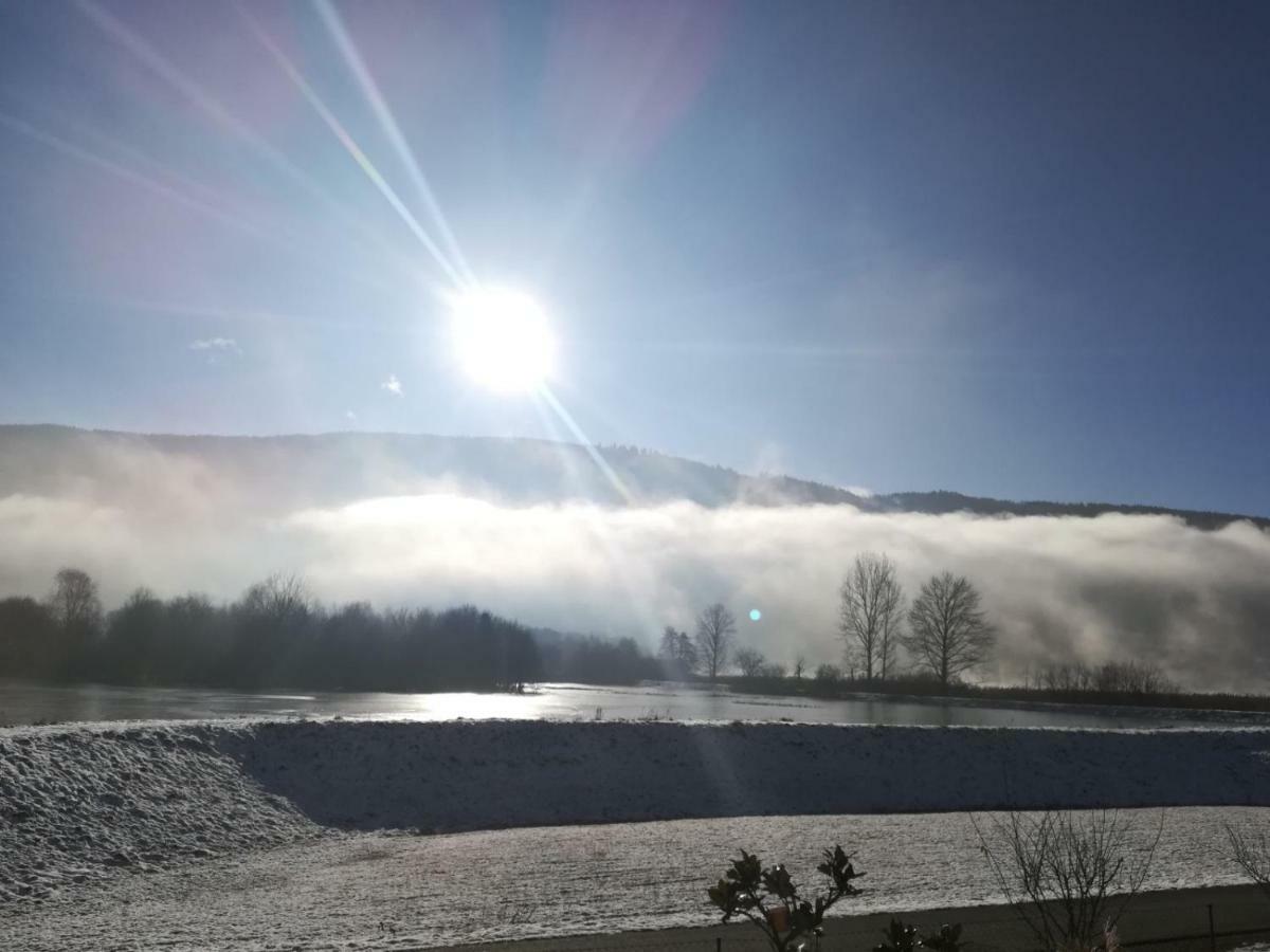 Ferienwohnung Resi mit traumhaftem Seepanorama Steindorf am Ossiacher See Bagian luar foto