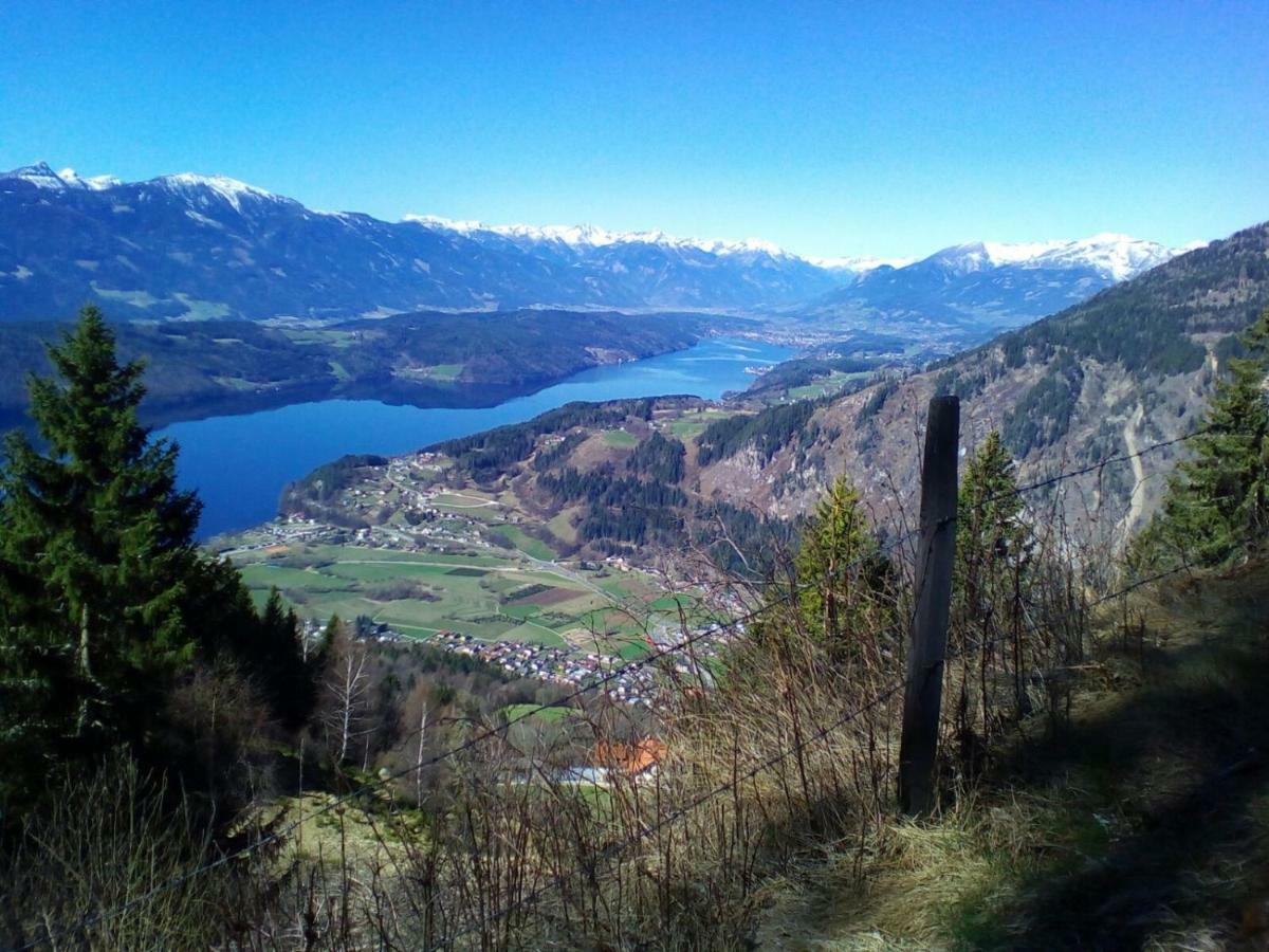 Ferienwohnung Resi mit traumhaftem Seepanorama Steindorf am Ossiacher See Bagian luar foto